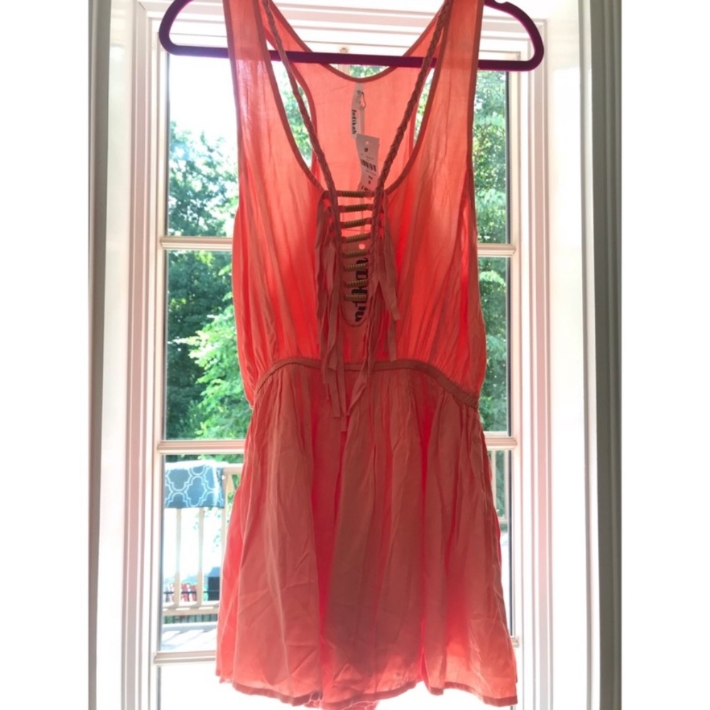 NWT LF Peach Romper